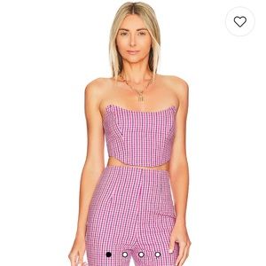 Plaid Corset Top Size Small. Lovers and friends